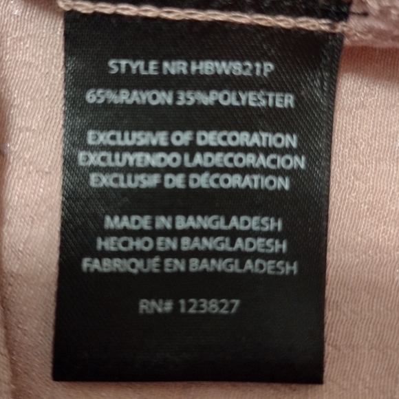 Harvé Benard 1X Mauve Rose Gold Dot Gauzy Top - Picture 5 of 11